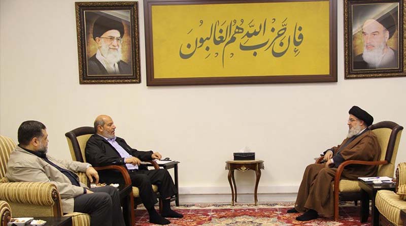 Sayyed Nasrallah Discusses Latest Developments with Hamas Deputy Chief in Gaza